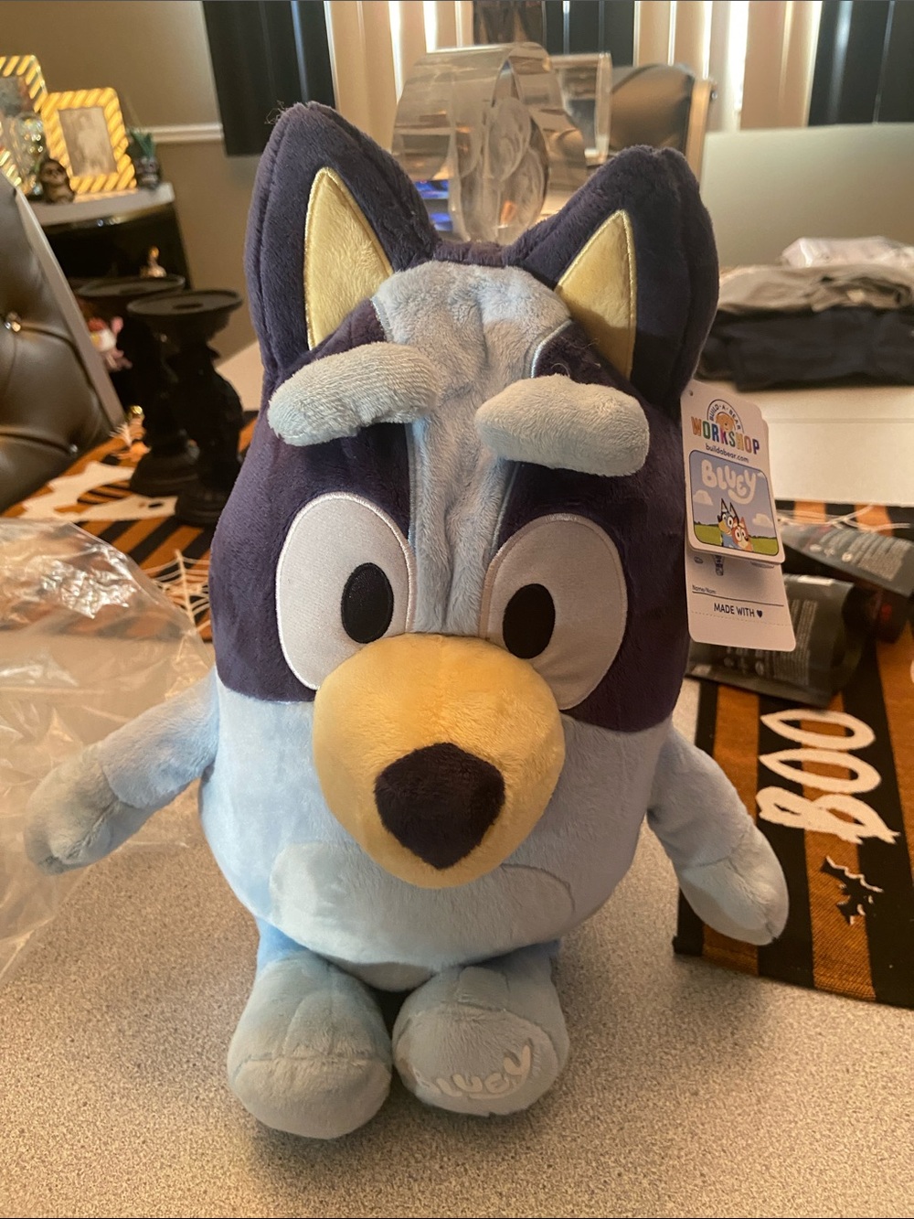 WorkshopClothing Blue and Yellow Plush Bluey build a bear